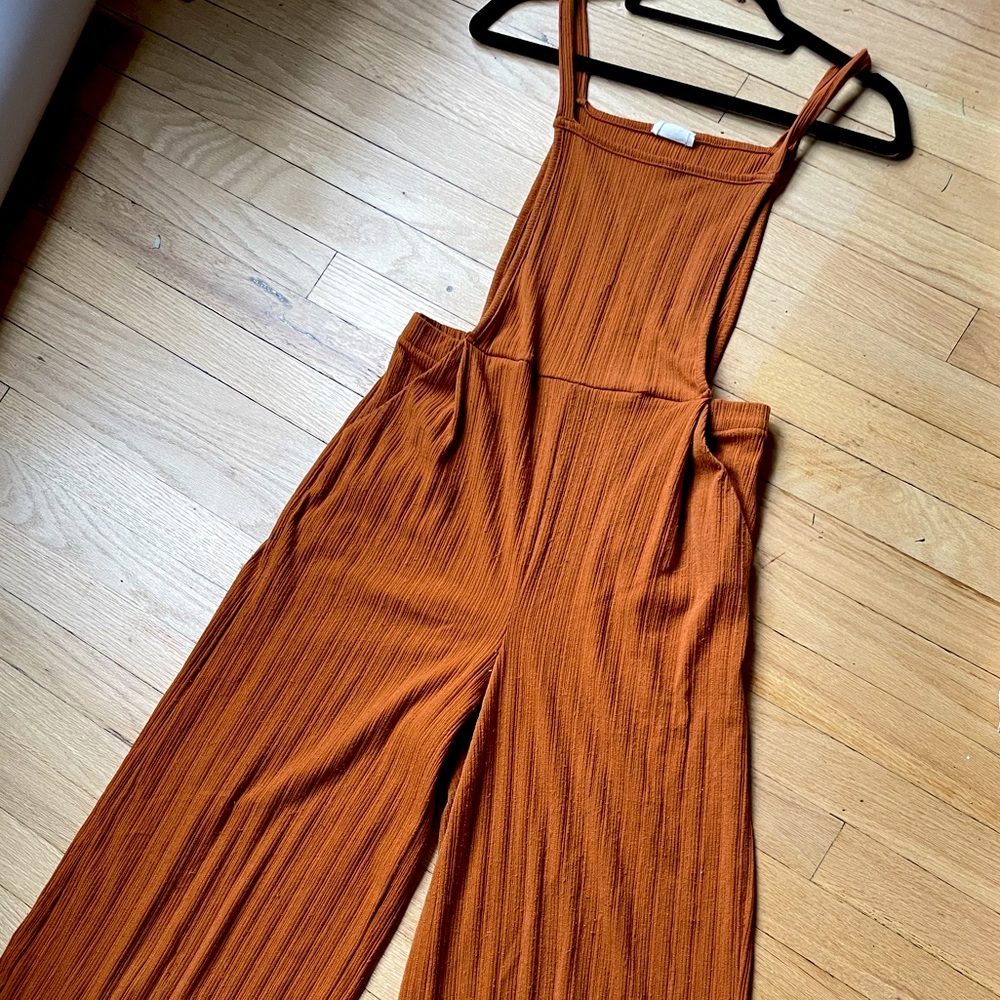 Burnt Orange Overalls/Jumpsuit (Size M)